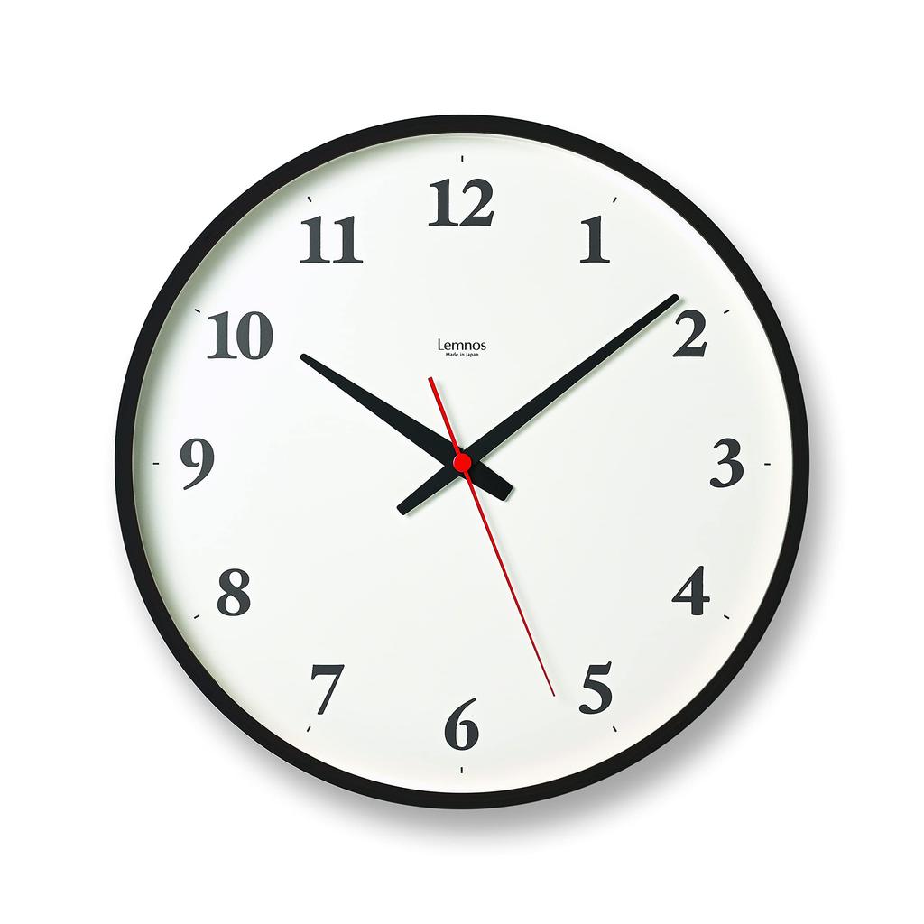 Lemnos Analog Plywood Clock Radio-Controlled (LC21-06W BW)