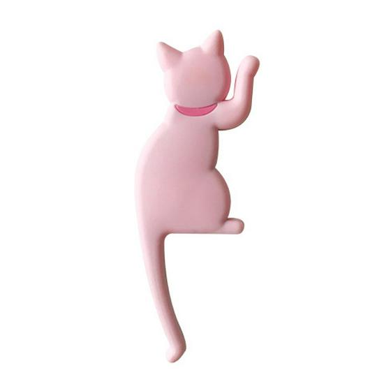 Магнитный крючок в виде мультяшного кошачьего хвоста для холодильника - Решение для хранения без следов