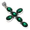 Chrome Diopside Gemstone Handmade 925 Sterling Silver Jewelry Pendant 3.07" K1z03