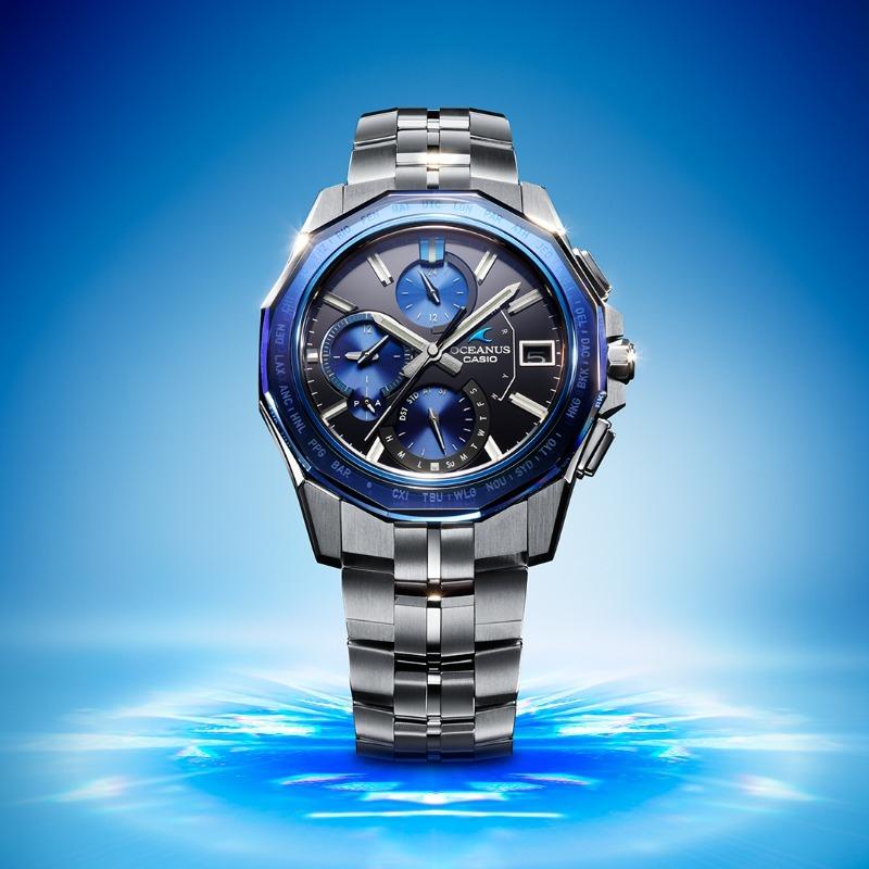 Casio Мужские аналоговые кварцевые часы OCW-S6000-1A с водозащитой 100 м