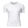 Unisex Asian Quick Dry Breathable Solid Color Short Sleeve Marathon Fitness Needle Eye T-shirt