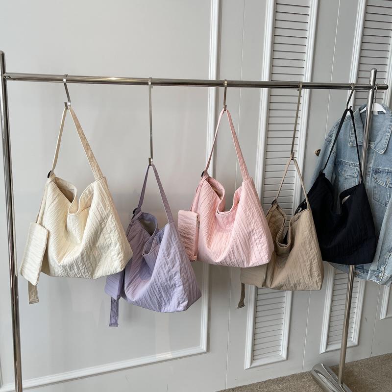 Холщовые сумки-тоут для женщин, мягкие складные наплечные сумки с кошельком для монет, повседневные сумки-тоут для покупок и поездок на работу KTY