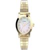 Timex Women's Cavatina 18mm Watch - Gold Tone Extended Band Mother of Pearl Dial Gold Tone Case, Gold, Classic