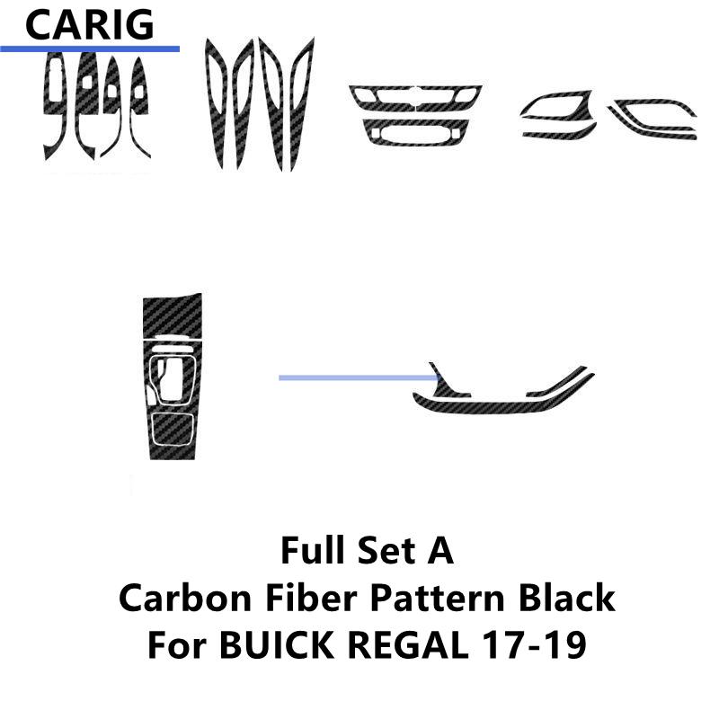 For BUICK REGAL 17-22 Interior Carbon Fiber Pattern Sticker Protective Film Modification Accessories