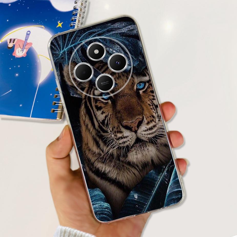 Чехол для Xiaomi Redmi 14C Милый Кот Бабочка Расписной Чехол Прозрачный Силиконовый Мягкий ТПУ Чехол для Телефона Для Xiaomi Redmi 14C Redmi14C Чехлы