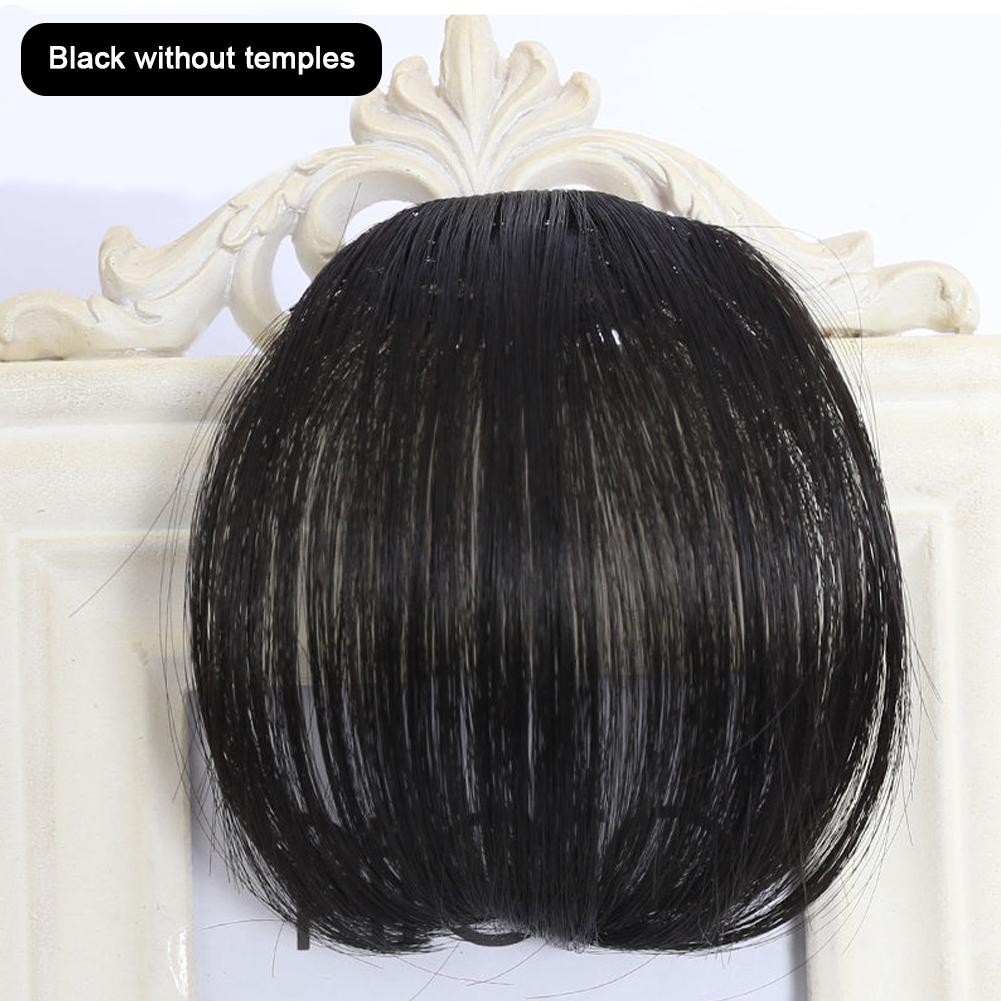 Синтетические натуральные волосы на лбу с челкой, искусственные челки, парик с воздушной челкой, женский парик, настоящие комические гладкие челки, невидимый парик