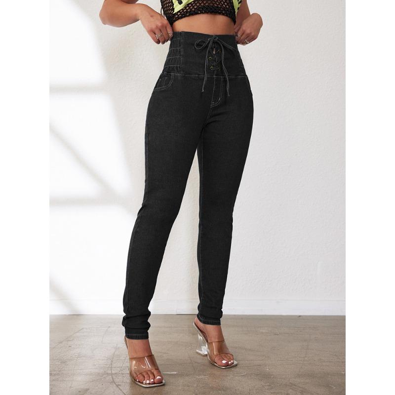 Spring and Summer Women's Jeans Sexy Hip Lifting Calf Pants Jeans