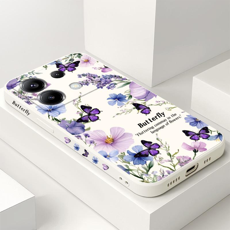 Butterfly Lovers Phone Case For Xiaomi Poco F7 X7 X6 F6 M6 M5 M5S F5 X5 F4 X4 M4 F3 M3 X3 Pro 4G 5G GT Silicone Cover
