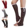 Women's Knee High Knitted Boot Socks Leg Warmers Long Winter Warm Lace Buttons Stockings