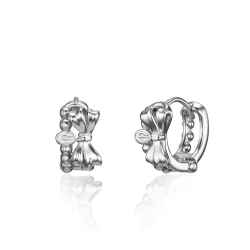 LOVEMBER [silver 925] Twin Ribbon Hoops