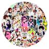 60PCS DAN DA DAN Cartoon Anime Stickers DIY Decoration PVC Waterproof Skateboard Notebook Graffiti Decals