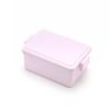 Square Lunch Box with Integrated Ice Medium Powder 15 X X 6 400ml Single Suitable for Women and Easy Clip Microwave Dishwasher Safe Excluding Product