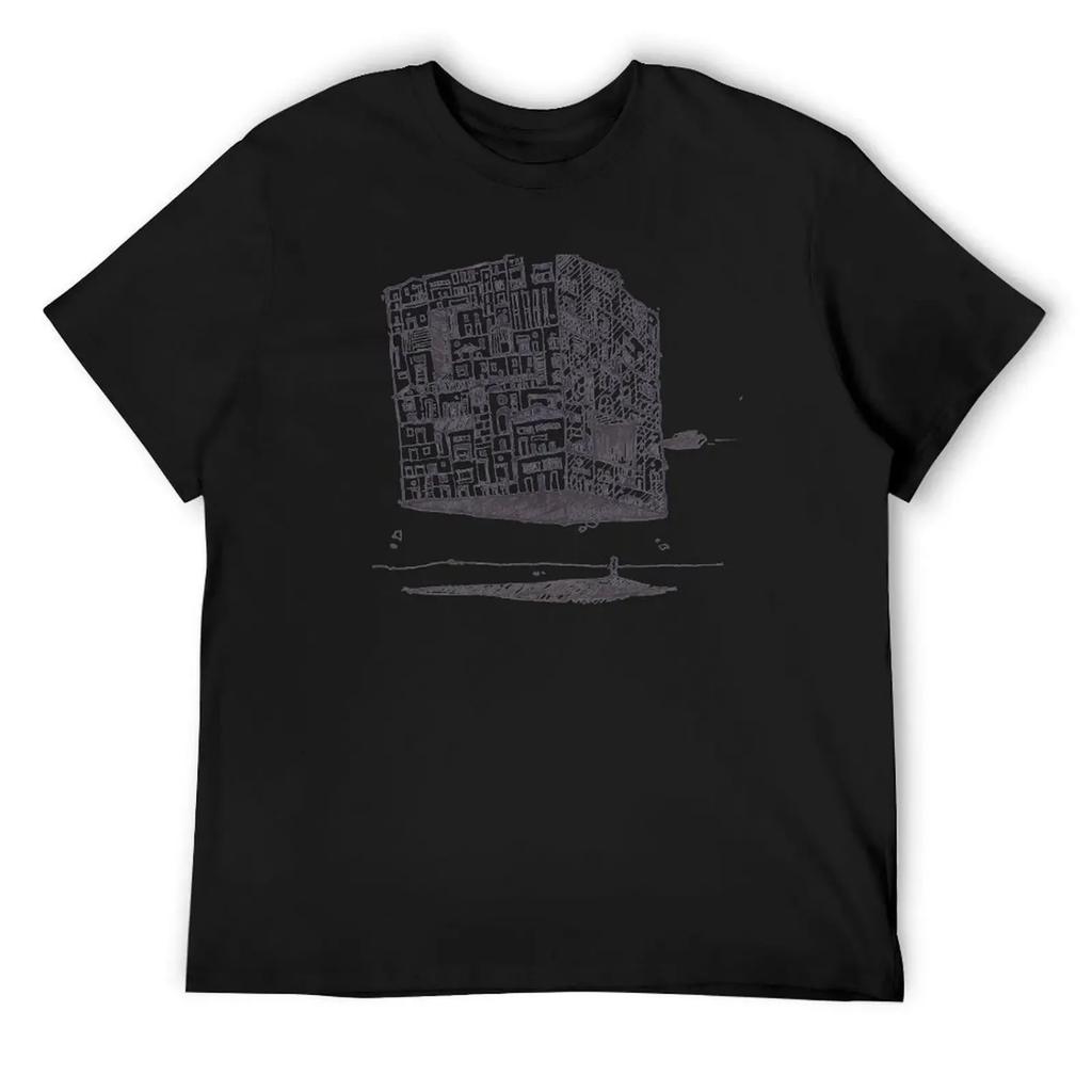 Футболка Lost City Смешная футболка на заказ, хлопок, с графикой, графические футболки, однотонные черные футболки, мужские