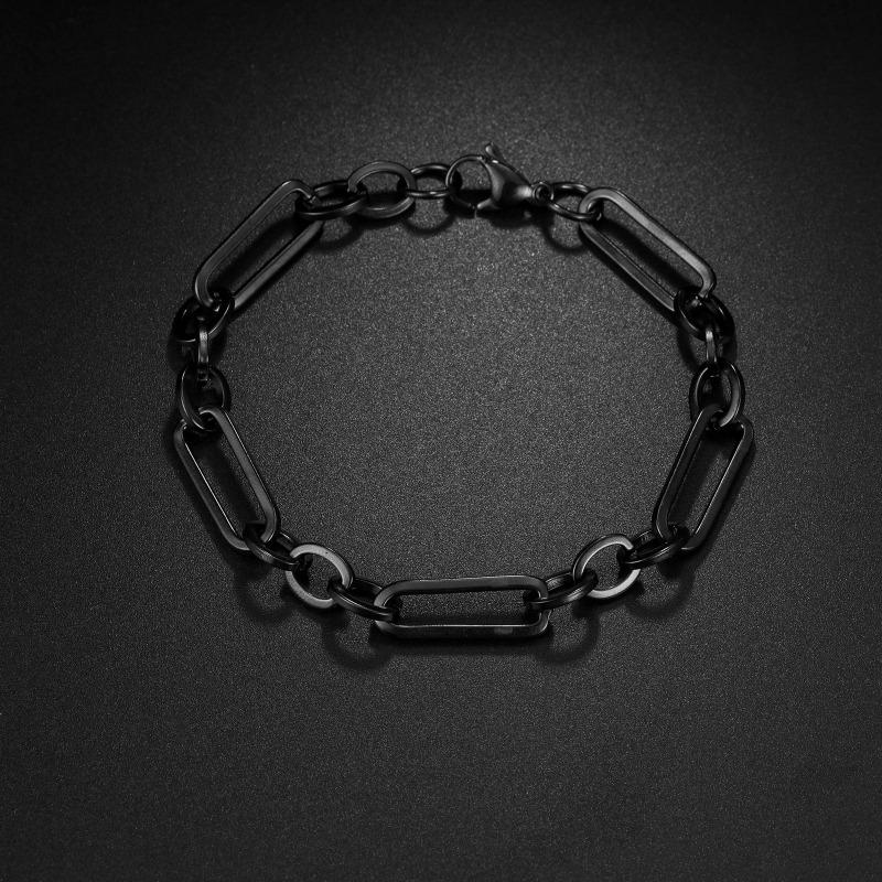 Браслет Meier из нержавеющей стали в кубинском звене, винтажный, в стиле инстаграм - цепочка фигаро