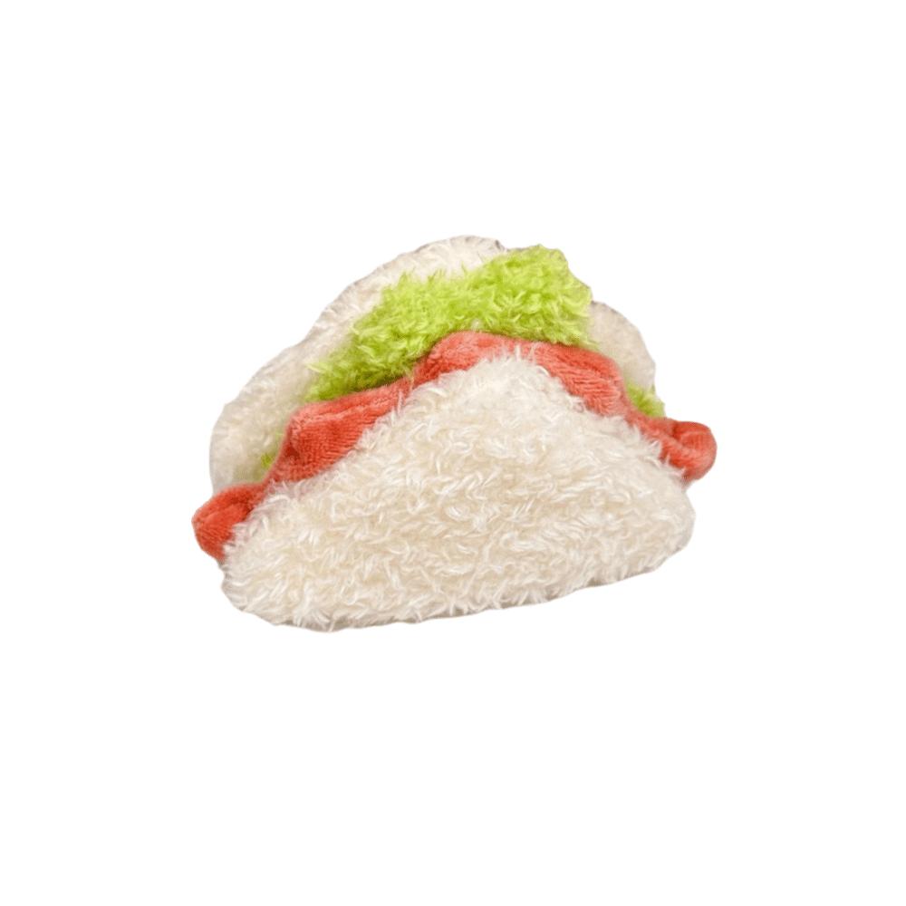 2pcs Kawaii Design Hamburger Keyring Plush Material Sandwich Keyring Cake Keyring Pendant Decor