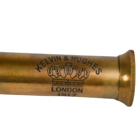 45,72 см Ручной латунный подзорный телескоп с кожаным чехлом Морской декор, пиратский стиль