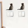 Cartoon Cat Kitten Switch Sticker Removable Self-adhesive Waterproof PVC Living