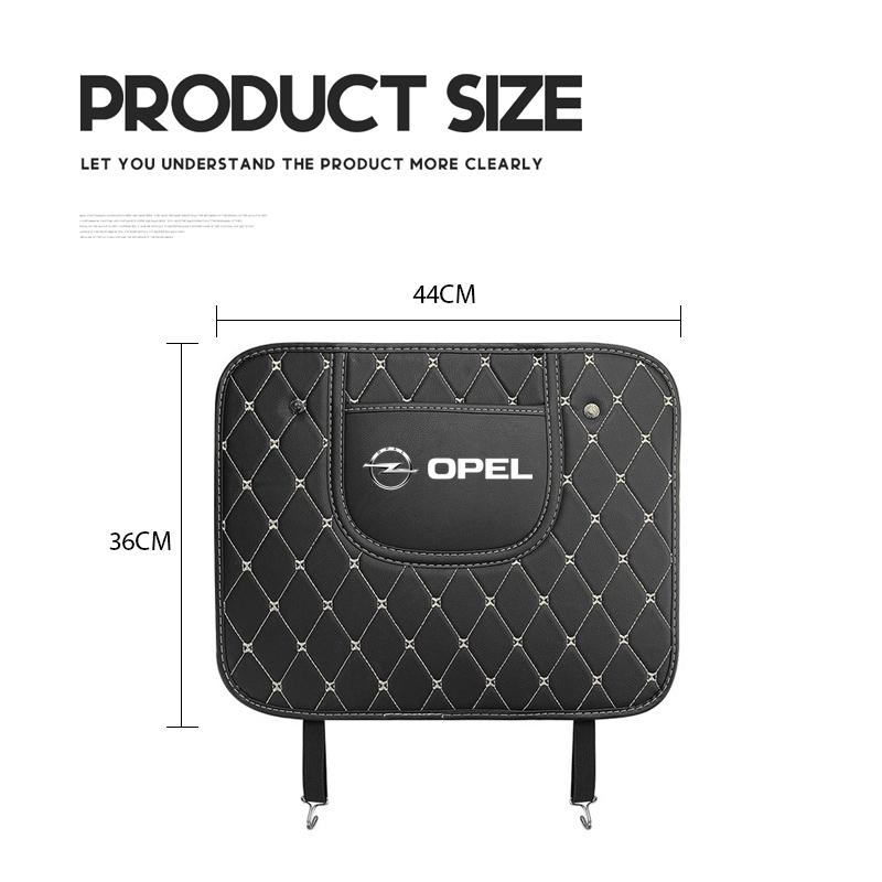 PU Leather Car Seat Back Anti-Kick Pad Protector Cover For Opel Astra Grandland Corsa Mokka Frontera Insignia Zafira Vivaro Karl