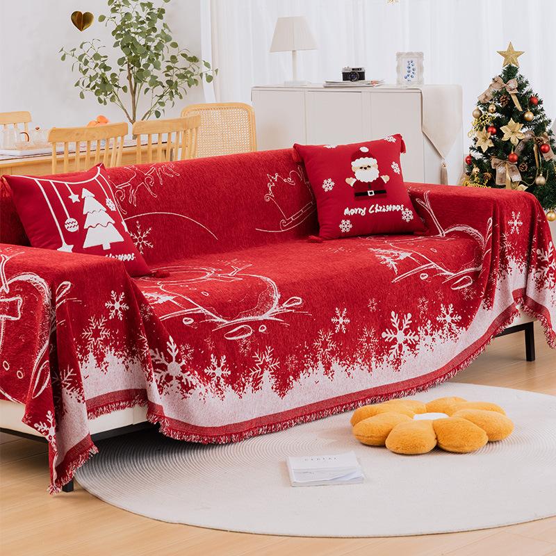 Slipcover Chenille Christmas Sofa Cover Four Seasons Universal Sofa Blanket Cover Sofa
