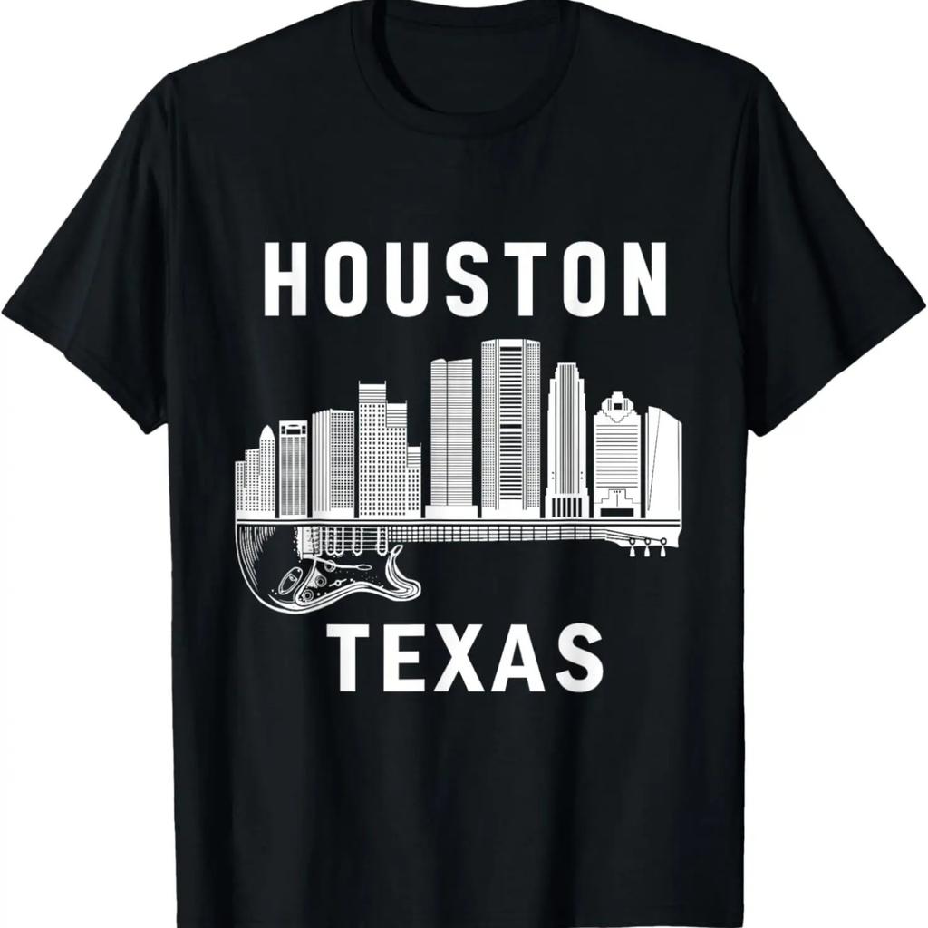 Houston City Skyline Music Texas Souvenir Houston T-Shirt
