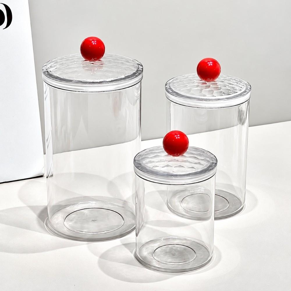 Transparent Airtight Food Storage Container with Lid Plastic Storage Box Storage Jar Kitchen