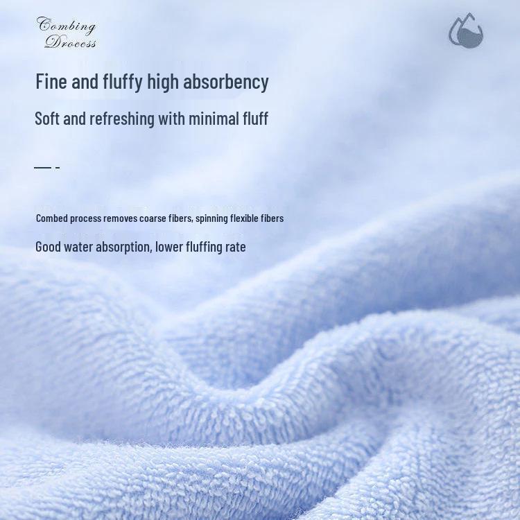 Pure Cotton Absorbent Face Towel - Soft, Lint-Free Bath Towel for Adults