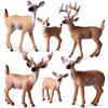 Christmas Forest Animal Ornaments Set: Deer, Elk, Reindeer, and Squirrel Models