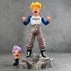 Bandai Dragon Ball Ручная работа Плачущий Транкс Двухголовая Резьба Супер Сайян Аниме Сопутствующие товары GK Ручная модель Настольное украшение