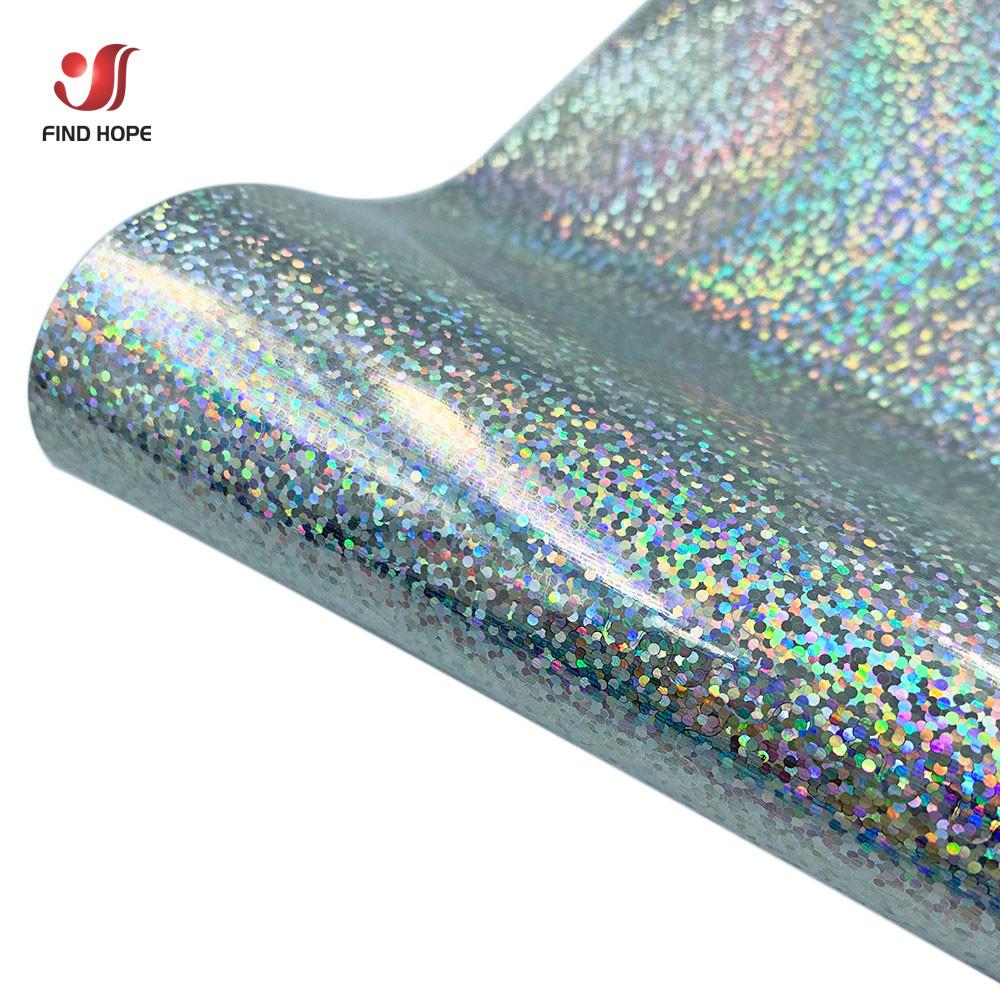 Glitter Shiny Hologram iridescent Heat Transfer Vinyl Iron-on Clothing Heat Press Textile T-Shirt Cut Film Craft DIY