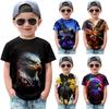 Eagle Kids Летняя футболка с круглым вырезом Подростковая мужская уличная одежда