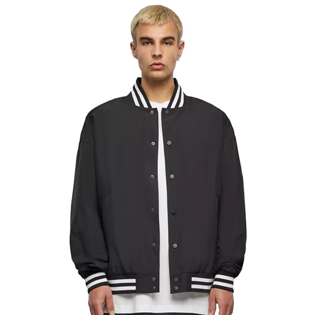 Build Your Brand Unisex Adult Lightweight Oversized Varsity Jacket