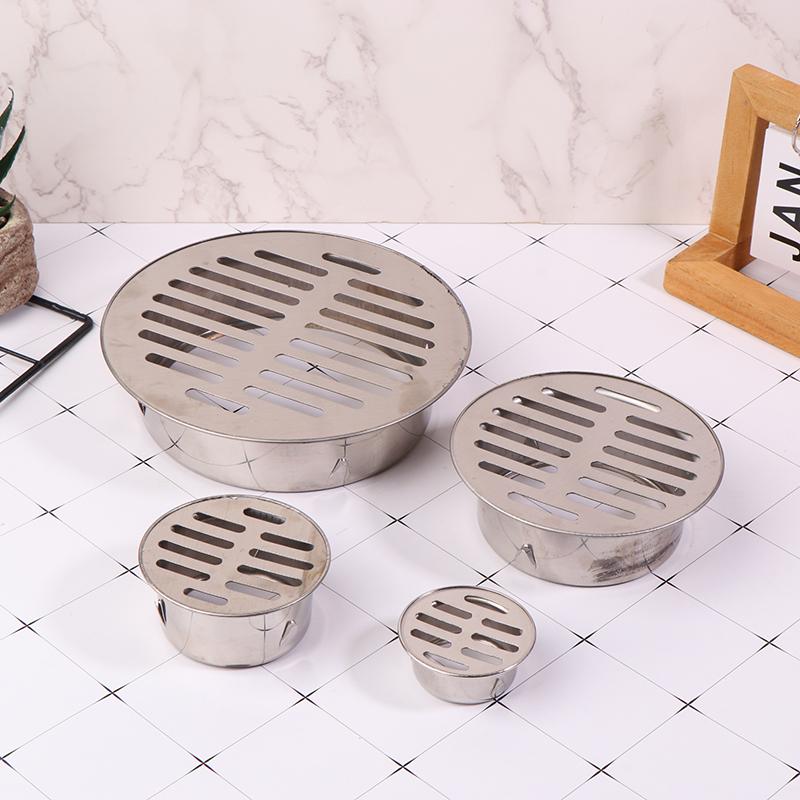 Трап для пола 50/70/110/150 мм Нержавеющая сталь Балконный водоотвод Кровельный круглый крышка трапа Дождевая труба Колпачок Водоотводная труба Трап для пола