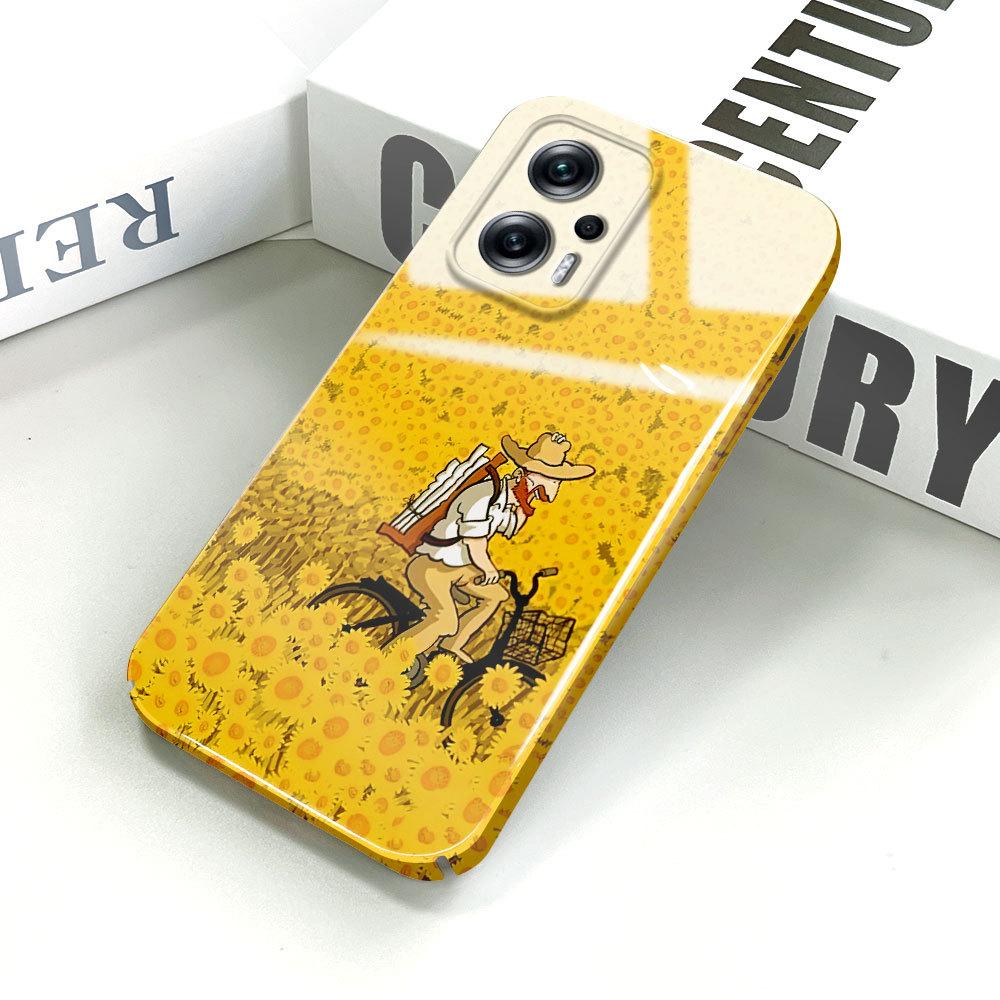 Универсальный пленочный чехол для телефона с мультяшным рисунком, твердый корпус, полное покрытие, противоударный защитный чехол для камеры