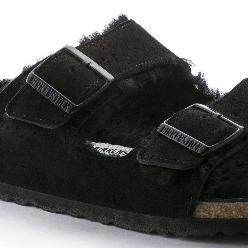 Birkenstock Arizona Shearling Sandals textile Black