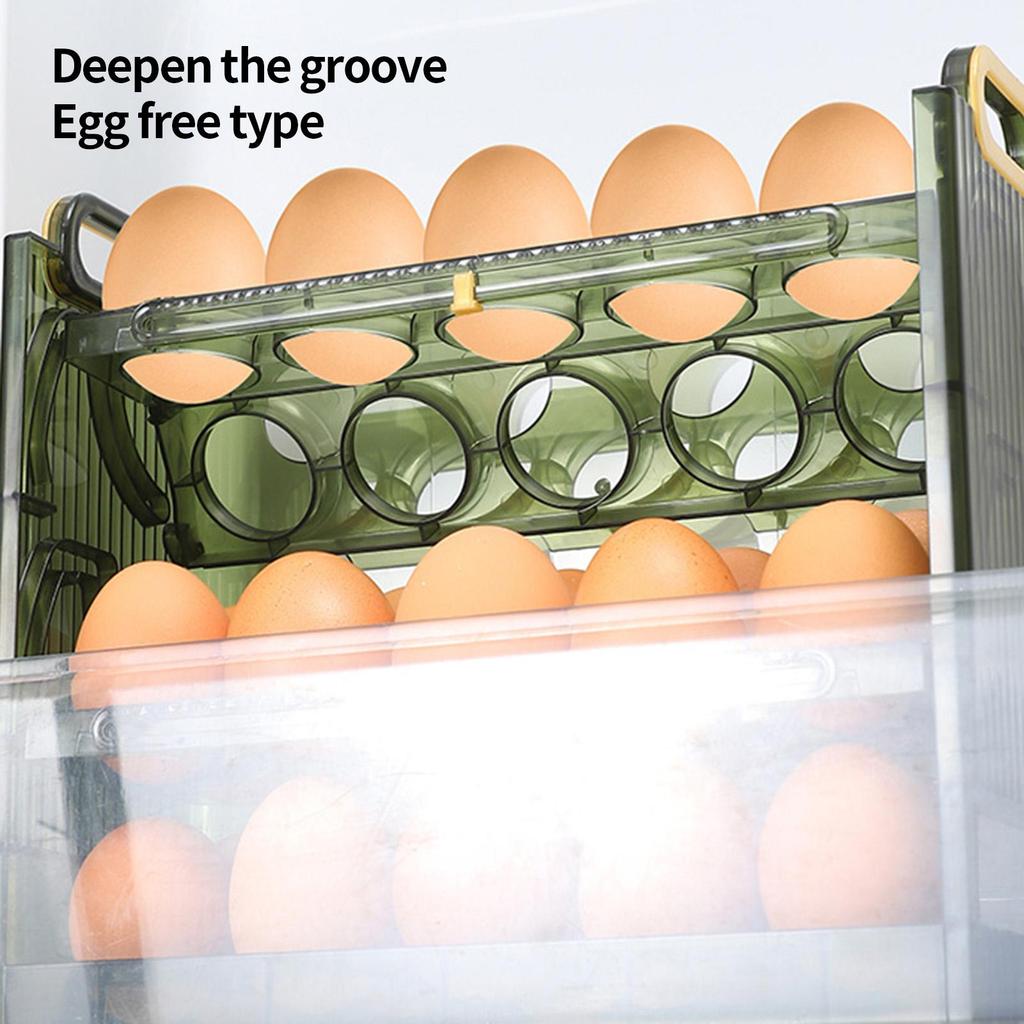 Многоразовый лоток для яиц, защитный прочный ящик для хранения в холодильнике