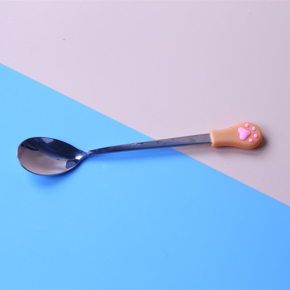 Ложка для помешивания с длинной ручкой «Кошачий коготь» Кухонные принадлежности Половник для супа Милые десертные ложки