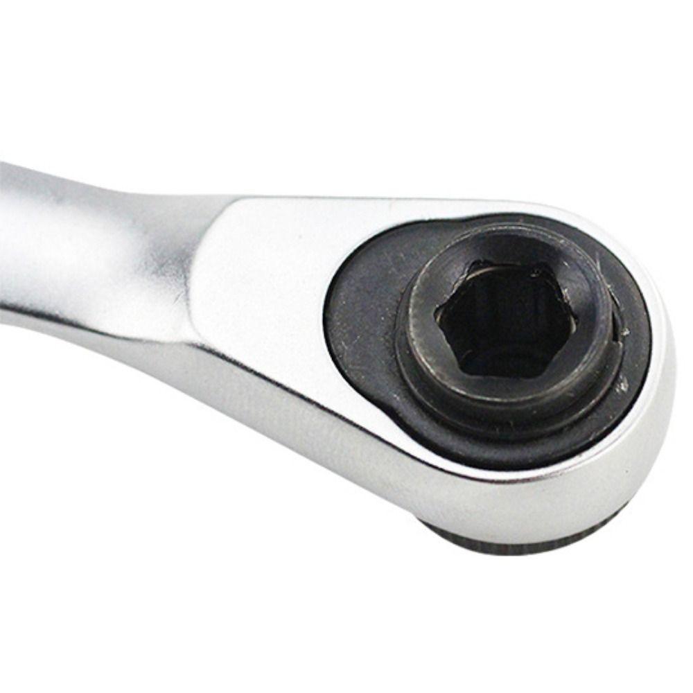 1/4 Inch Mini Ratchet Wrench Double Headed Screwdriver Bit Tool Socket Ratchet Wrench Bicycle