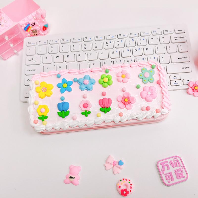 Набор для пенала из кремового клея ручной работы – Креативный и милый набор студенческой канцелярии