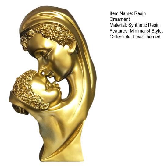 Yousheng Мать Ребенок Поцелуй Статуэтка Смолы Абстрактное Искусство Скульптура Домашний Декор Настольная Семейная Любовь Фигурка Подарок Маме От Сына Дочери