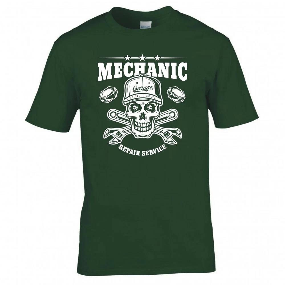 Mechanic Repair Service Skull Wrenches Tshirt