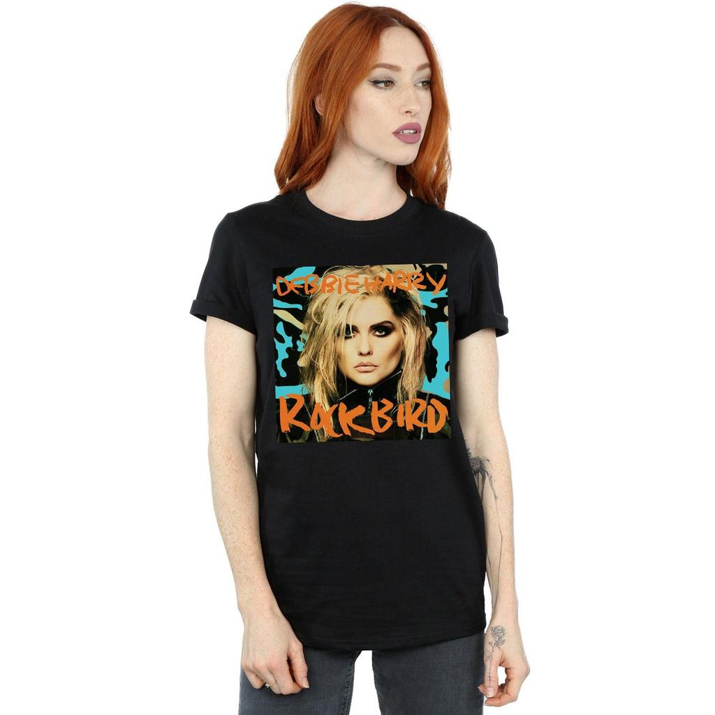 Debbie Harry Womens/Ladies Rockbird Cover Cotton Boyfriend T-Shirt