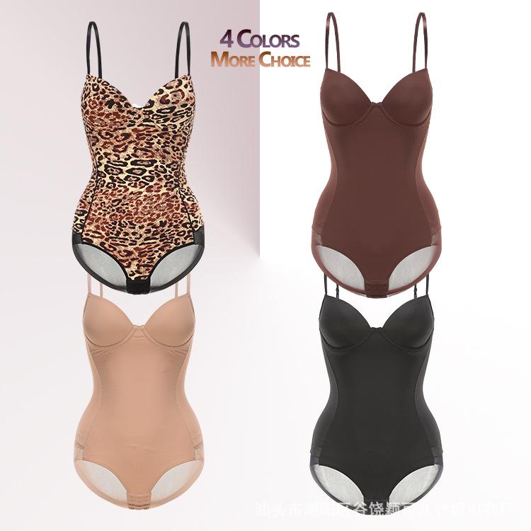 European-American Body Shaping Bodysuit: Plus Size Underwire Bra, Waist & Belly Lifting