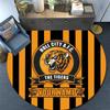 Custom Name Hull City Round Area Rug,Carpet Rug for Living Room Bedroom Sofa Playroom Decor,Non-slip Floor Mat