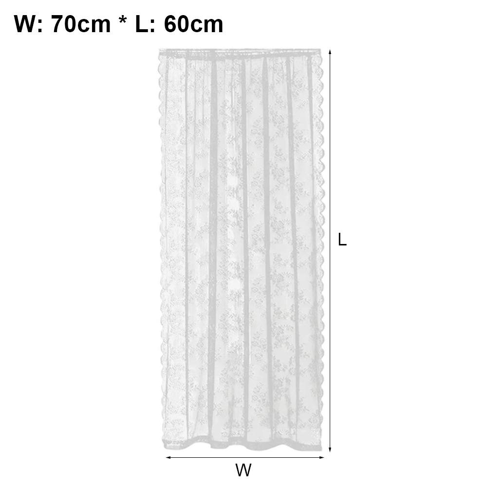 1Pcs Rod Pocket Lace Curtain 150x200cm Window Drape Shades New Sheer Curtain Living Room Decoration