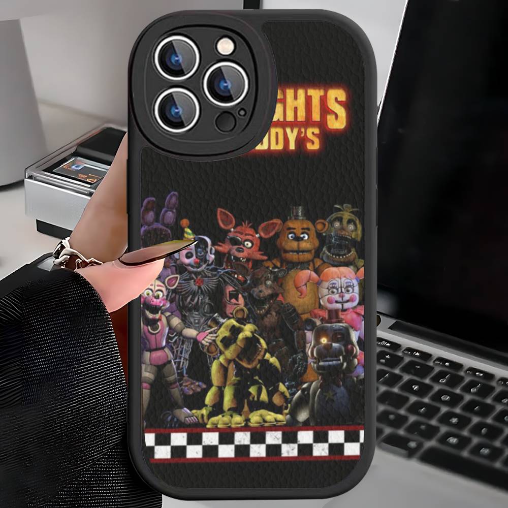 Кожаный чехол для телефона F-FNAF Five-nights-At-Freddys для iPhone 15 14 13 Pro Max 12 11 16 Plus Чехол для телефона