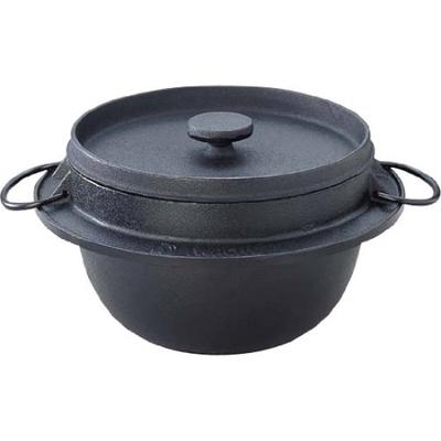 Iwachu 21085 Рис 3 эмаль совместима с Nanbu Ironware Кастрюля, чашки, черная, внутри, IH,