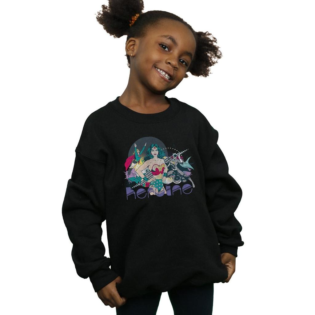DC Comics Girls Justice League Heroine Sweatshirt