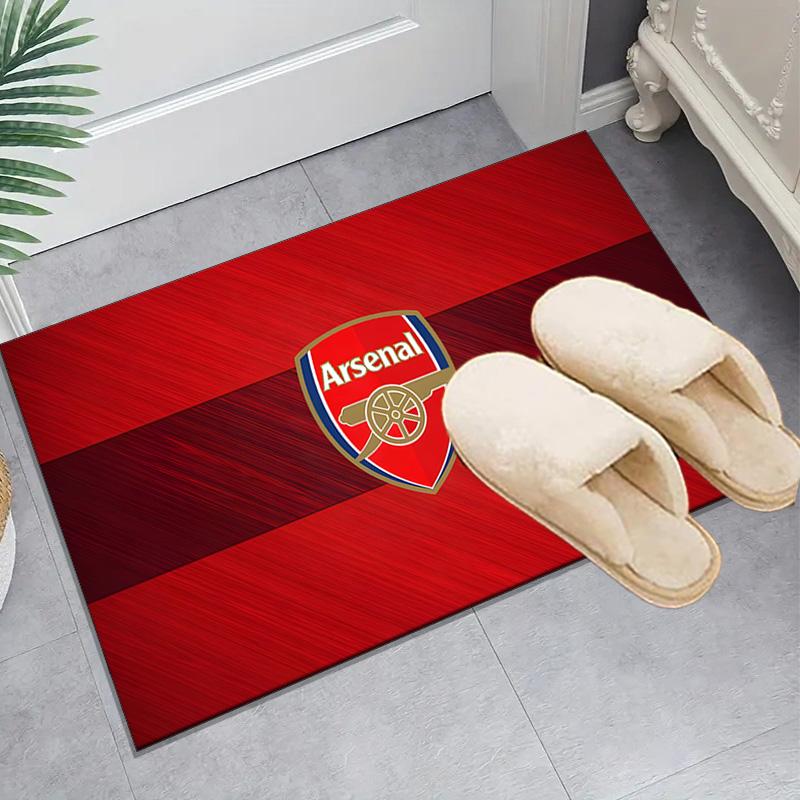 1PC Arsenal Football Club Crest Floor Mat for Living Room, Game Rooms, Office, Bedroom, Office Floor Mat Playful Design, Christmas fan gifts