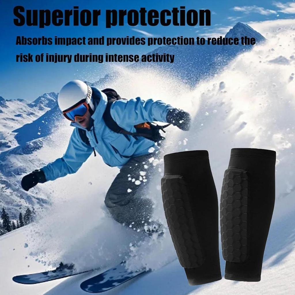 Snow Ski Shin Guards Snowboarding Leg Protection Supplies Skiing Calf Compression Sleeve For Snowboarders Park Riders Beginners