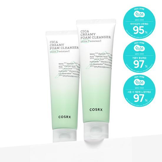 COSRX Pure Fit Cica Creamy Foam Cleanser Double Pack (150ml+150ml)
